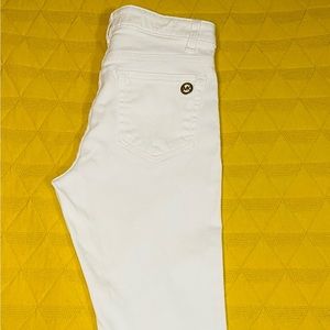 Michael KORS Izzy cropped skinny white Jeans